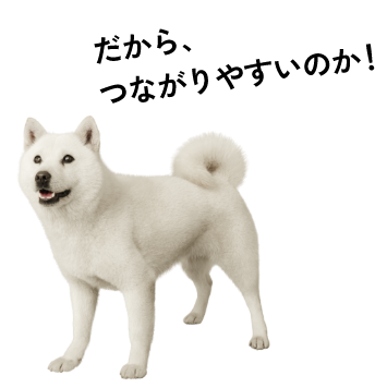 だから、つながりやすいのか!